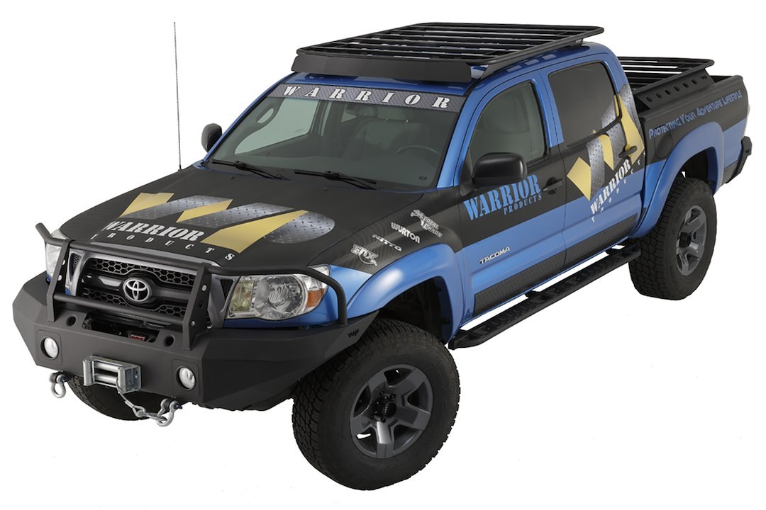 Warrior Prod Roof Rack, Platform Rack, 1000 Pound Weight Capacity, Existing Factory Rack Mount, Powder Coat, Black, Steel – 4860