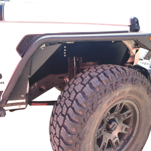 Warrior Prod Fender Well Liner, Black, Powder Coated, Aluminum, With Hardware, Set of 2 – 6315PC