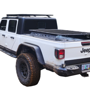 Warrior Prod Bed Cargo Rack, 600 Pound Stationary/ 400 Pound On-Road/ 150 Pound Off-Road Capacity, Bolt on, Powder Coated, Black, Steel – 7810