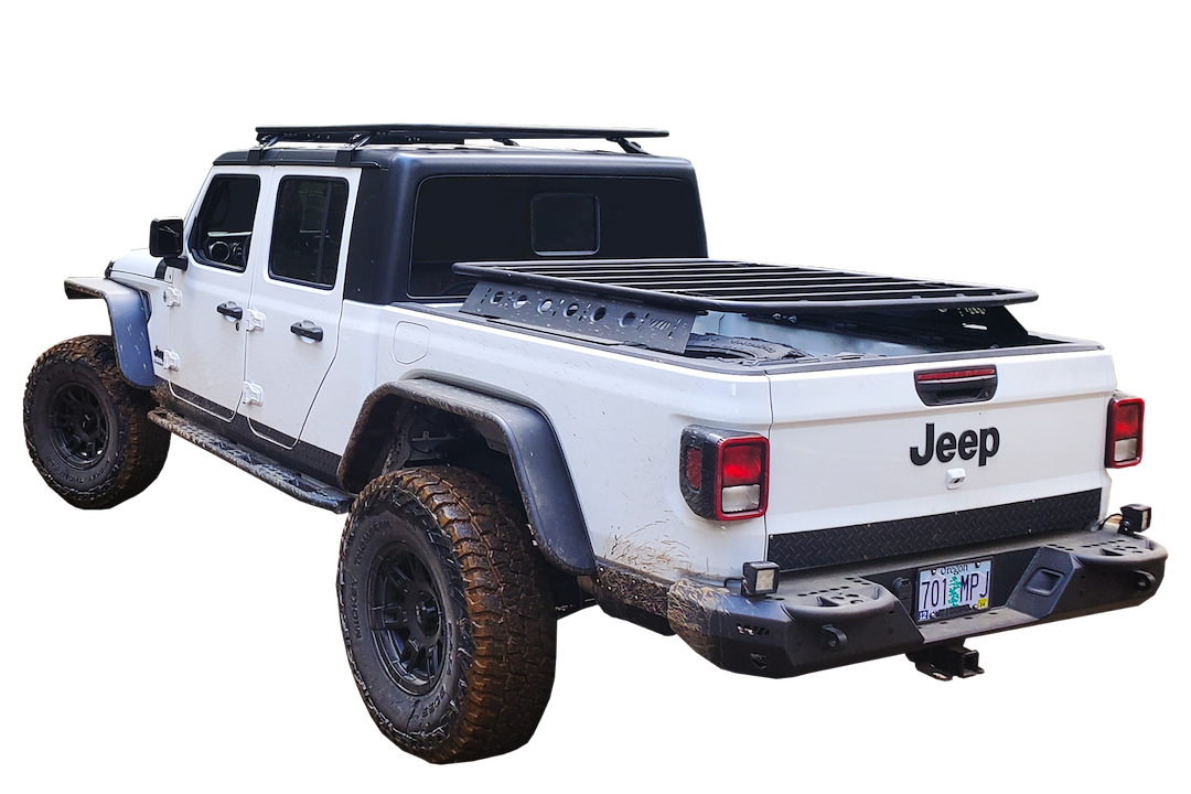 Warrior Prod Bed Cargo Rack, 600 Pound Stationary/ 400 Pound On-Road/ 150 Pound Off-Road Capacity, Bolt on, Powder Coated, Black, Steel – 7810