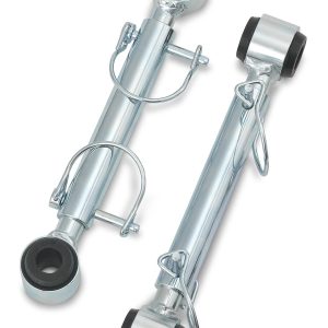 Warrior Prod Stabilizer Bar Quick Disconnect, 4 Inch Lift, 10 Inch Length Eye to Eye, Double Disconnect Style, With Lynch Pins/ Bushings – 83031