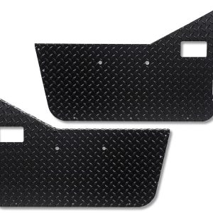 Warrior Prod Door Panel Insert, Fits Full Door, Diamond Plated, Black, Steel – 90750PC
