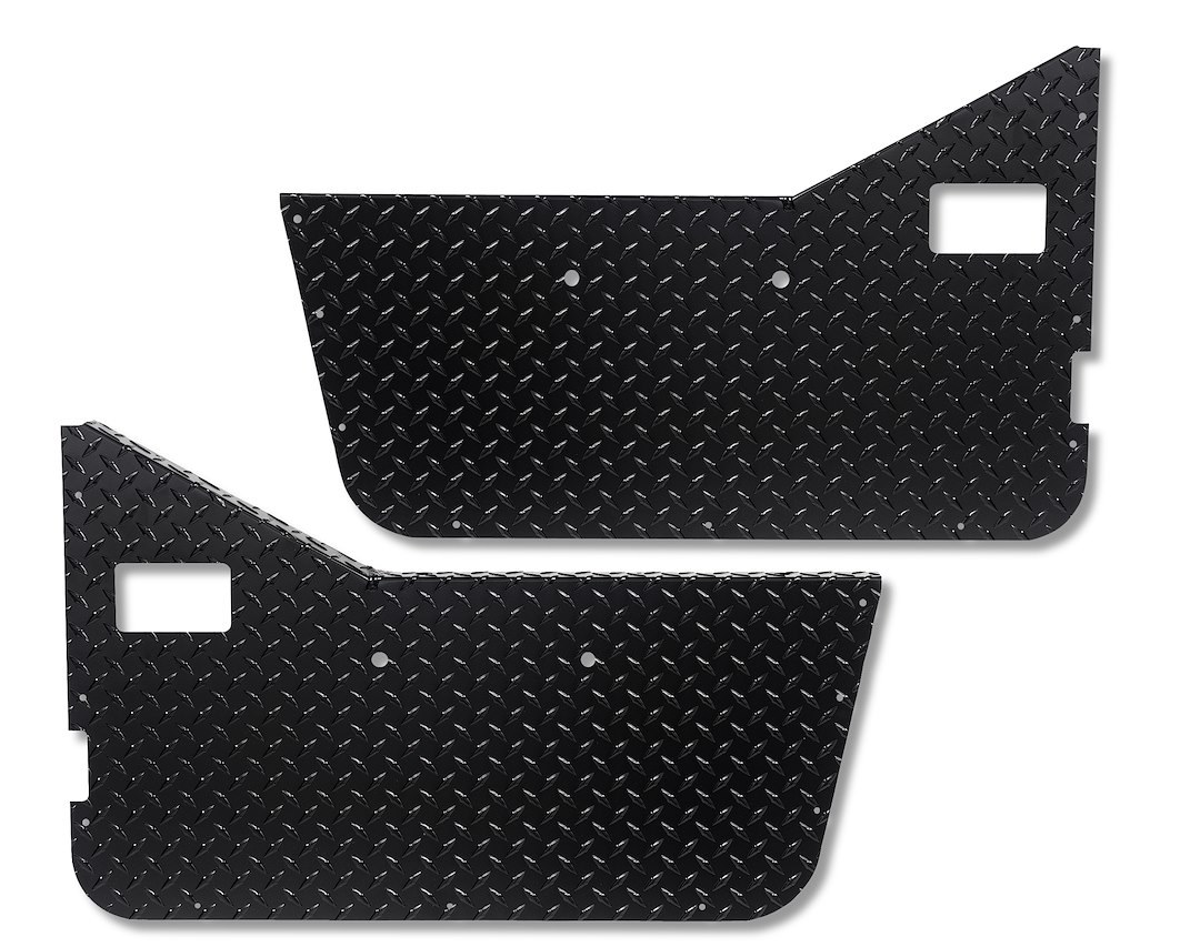 Warrior Prod Door Panel Insert, Fits Full Door, Diamond Plated, Black, Steel – 90750PC
