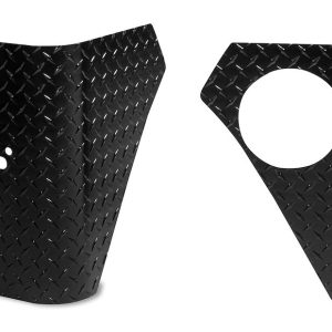 Warrior Prod Body Corner Guard, Diamond Plated, Black, Aluminum, Set of 2, Irreversible Removal of Plastic Corner Pieces to Install – 916APC