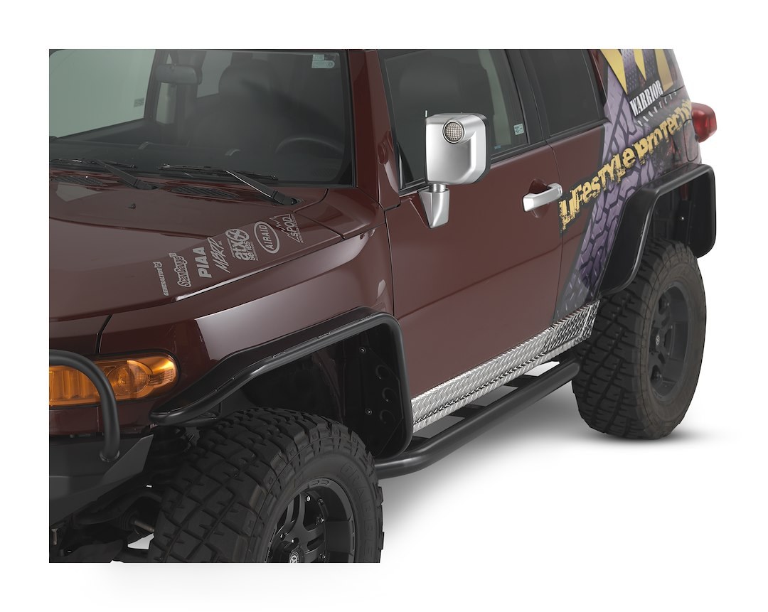 Warrior Prod Fender Flare, 2-1/2 Inch Tire Coverage, Black, Steel, 1-1/2 Inch Flare Height, Set of 2 – S3002