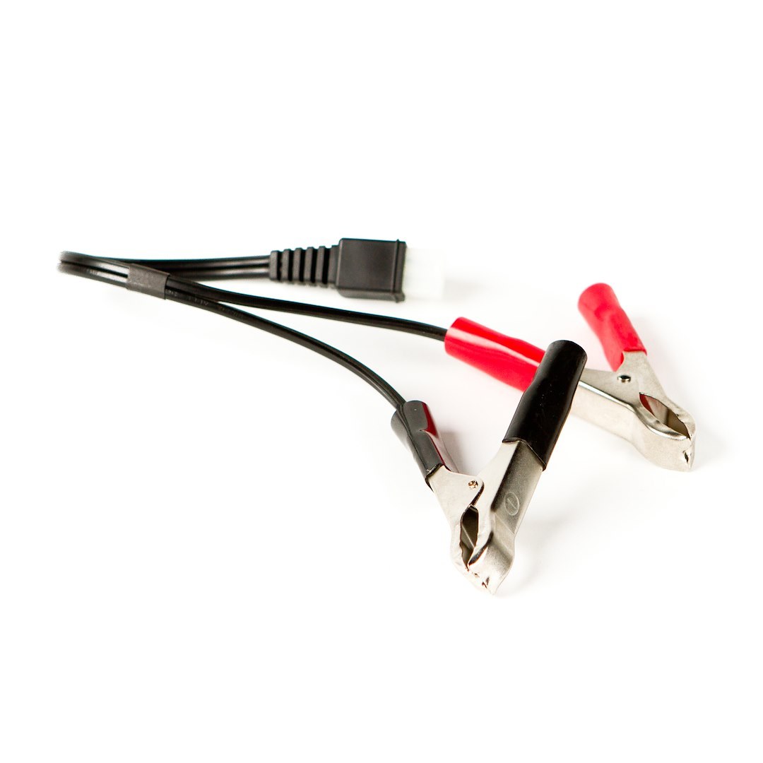 WirthCo Battery Charger Cable Clamp, Battery Doc ®, 1 Black Handle and 1 Red Handle, Set of 2, With 18 Inch Lead – 20043