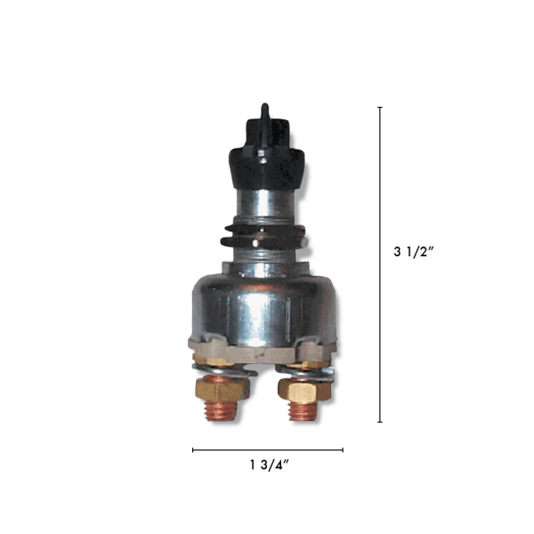 WirthCo Battery Disconnect Switch, 12 Volt, Rotary Switch, 100 Ampere – 20304