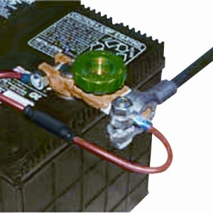 WirthCo Battery Disconnect Switch, Top Mount with Fused Bypass, 12 Volt, Knob Operated, 125 Ampere – 20309
