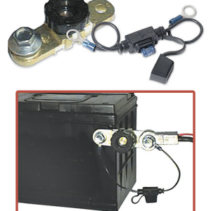 WirthCo Battery Disconnect Switch, Side Mount with Fused Bypass, 12 Volt, Knob Operated, 125 Ampere – 20310