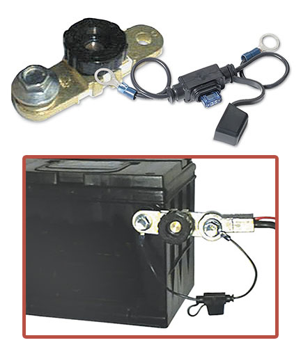 WirthCo Battery Disconnect Switch, Side Mount with Fused Bypass, 12 Volt, Knob Operated, 125 Ampere – 20310