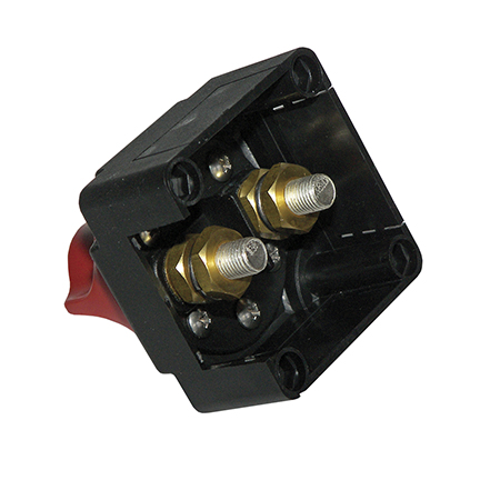 WirthCo Battery Disconnect Switch, For Use with Single 12 Volt Battery, 2 Position Rotary Switch, 300 Amps, With Four Mounting Holes – 20387