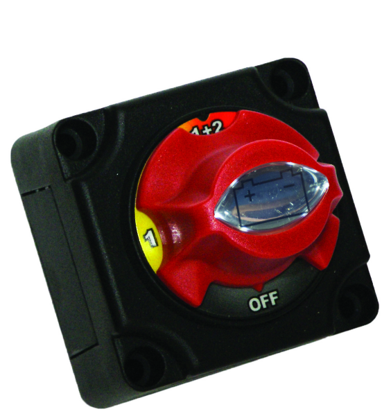 WirthCo Battery Disconnect Switch, Battery Doctor ®, For Use with Dual 12 Volt Battery, 4 Position Rotary Switch, 300 Amps – 20393