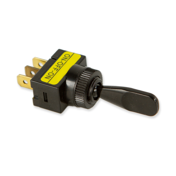 WirthCo Multi Purpose Switch, 12 Volt, 20 Ampere, 3 Position Automotive Interrupter Toggle, Non-Lighted, Black – 20507