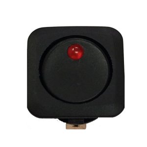 WirthCo Multi Purpose Switch, 20 Ampere, Rocker, LED, Red Lens – 20550