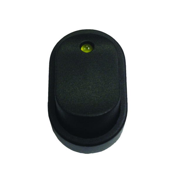 WirthCo Multi Purpose Switch, 16 Ampere, Rocker, Oval, LED, Amber – 20554