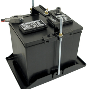 WirthCo Battery Hold Down, Universal, Vinyl Coated, Black, Carbon Steel – 21073-7