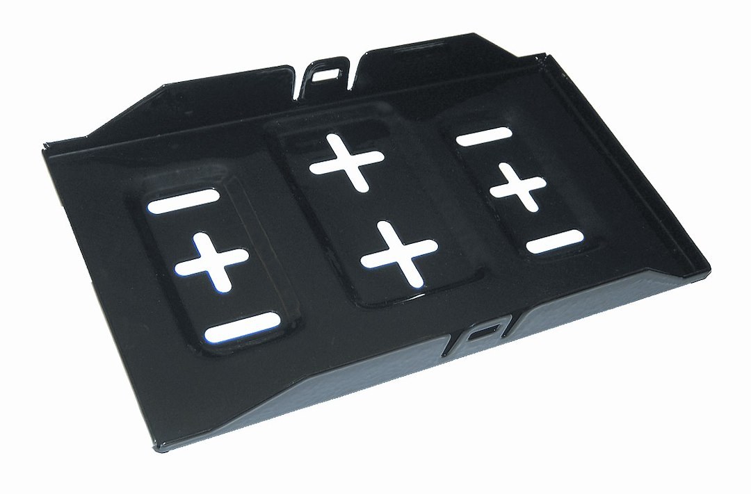 WirthCo Battery Tray, For Use with Group 24 Battery, Black Vinyl Coated Metal, 11 Inch Length X 7 Inch Width X 1-1/4 Inch Depth, Bulk Pack – 21085-7