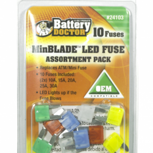 WirthCo Fuse Assortment, Atm Mini Fuse, With Two Each of 10 Amp/ 15 Amp/ 20 Amp/ 25 Amp/ 30 Amp, Total of 10 Pieces – 24103