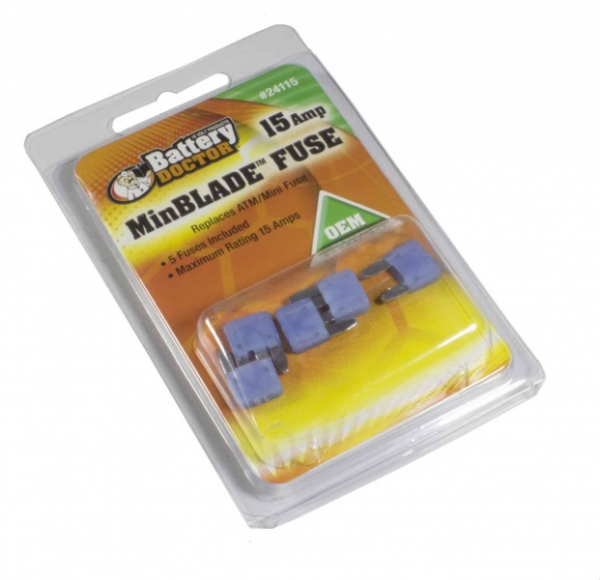 WirthCo Fuse, Blue Blade, Atm/ Mini, 15 Ampere – 24115