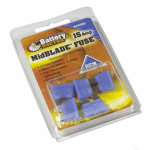 WirthCo Fuse, Standard Blue Blade Fuse, Ato/ Atc, 15 Ampere, Case of 5 – 24365