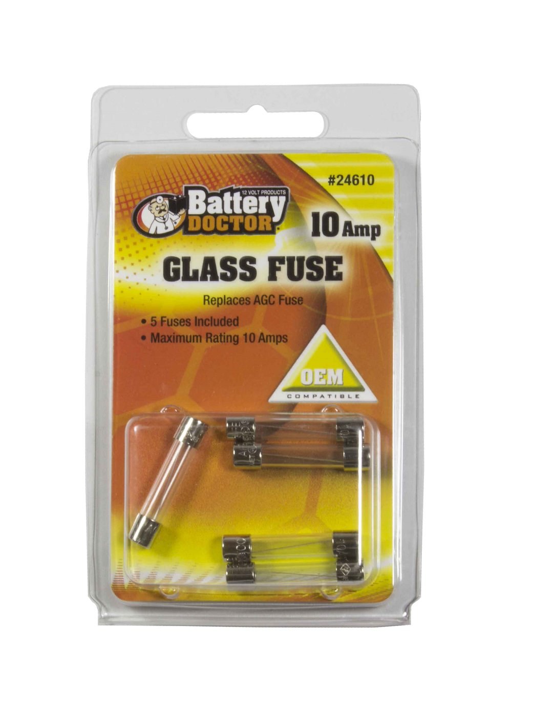 WirthCo Fuse, Glass Tube, Agc, 10 Ampere – 24610
