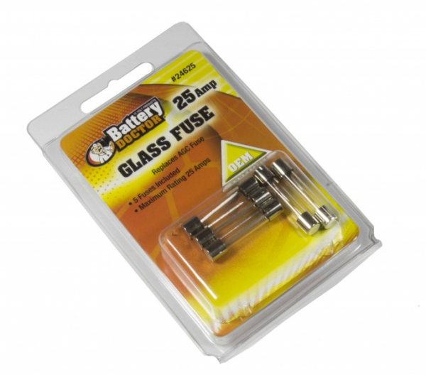 WirthCo Fuse, Glass Tube, Agc, 25 Ampere – 24625