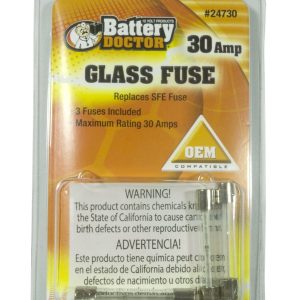 WirthCo Fuse, Battery Doctor ®, Sfe Glass Fuse, 30 Amp, Pack of 3 – 24730