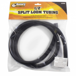 WirthCo Wire Loom, Polyethylene, Black, With 4 Foot Length 1/2 Inch Diameter Tubing – 27050