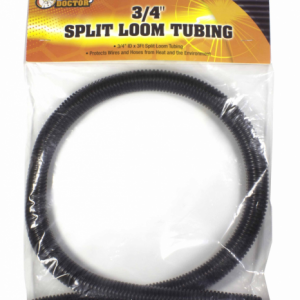 WirthCo Wire Loom, Polyethylene, Black, With 3 Foot Length 3/4 Inch Diameter Tubing – 27070