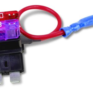WirthCo Fuse Holder, Tapa Circuit ™, Ato/ Atc Dual Blade Fuses, 5 Inch 16 Gauge Wire, 10 Amp Rating at 12 Volt, Without Fuse, Single – 30003