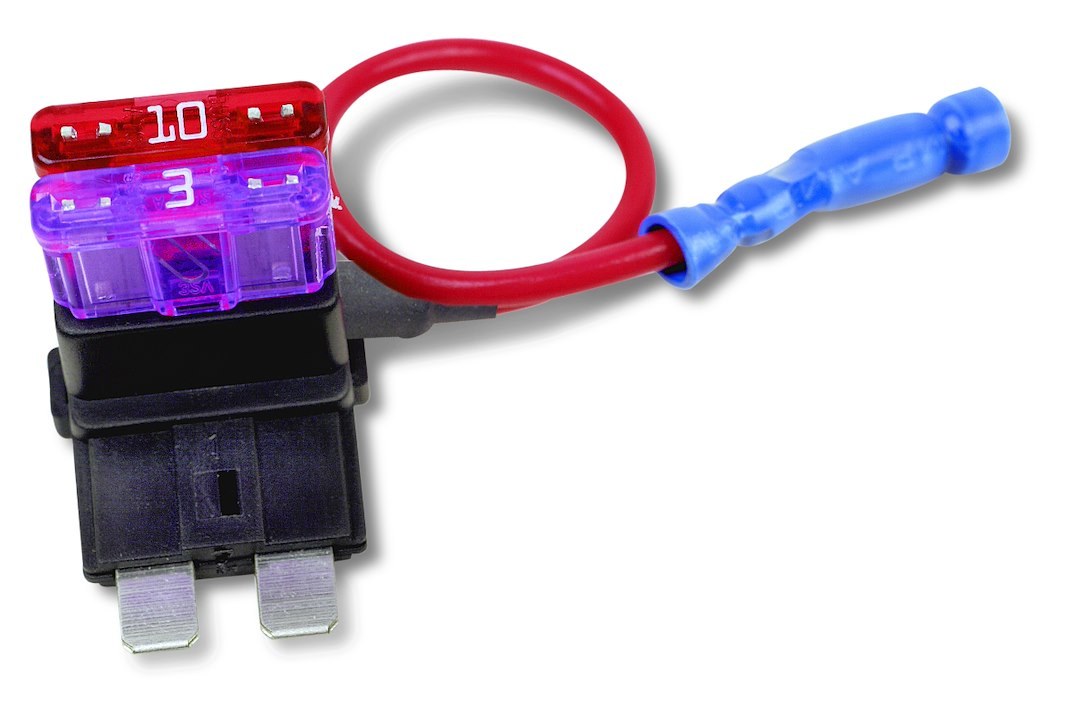 WirthCo Fuse Holder, Tapa Circuit ™, Ato/ Atc Dual Blade Fuses, 5 Inch 16 Gauge Wire, 10 Amp Rating at 12 Volt, Without Fuse, Single – 30003