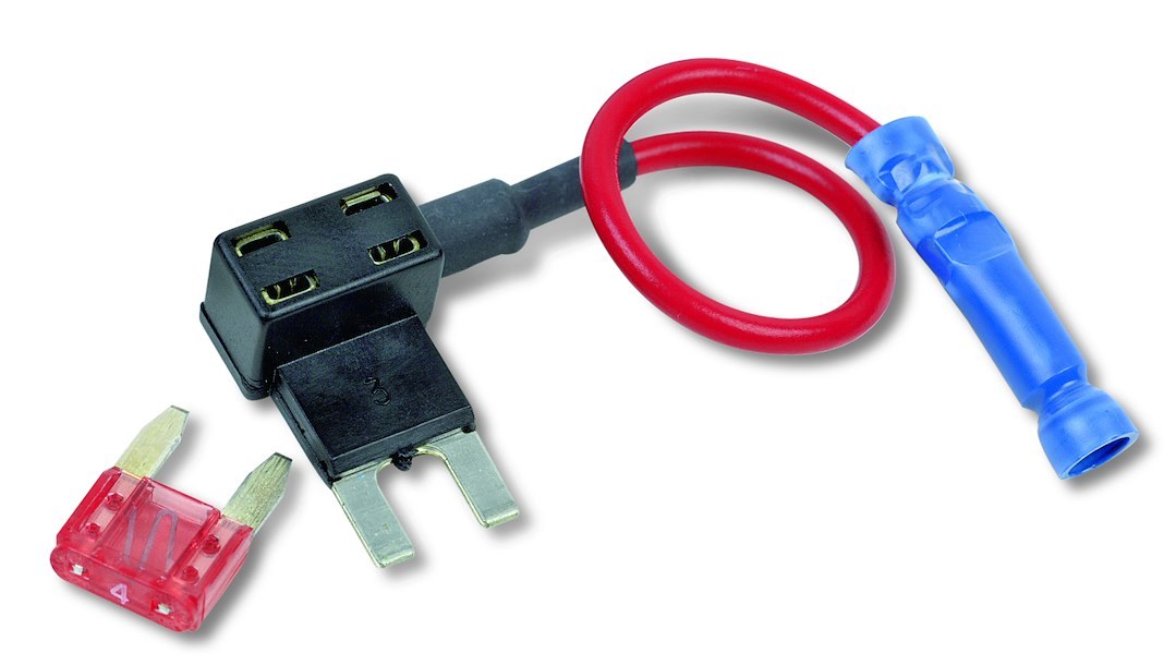 WirthCo Fuse Holder, Tapa Circuit ™, Atm/ Mini Dual Blade Fuses, 5 Inch 16 Gauge Wire, 10 Amp Rating at 12 Volt, Without Fuse, Single – 30103
