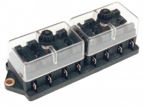 WirthCo Fuse Block, 12 Volt DC/ 30 Ampere Per Circuit, 8 Way Case, Uses Ato/ Atc Blade – 30112-7