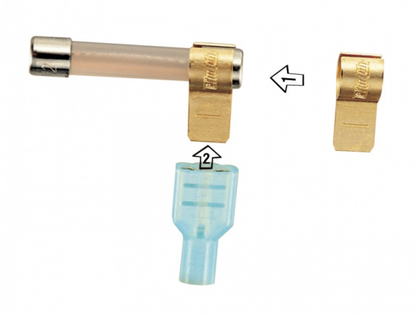 WirthCo Fuse Block Tap, Use with Agc Round Glass Fuses, With 3 Taps and 6 Slip-On Terminals – 30200