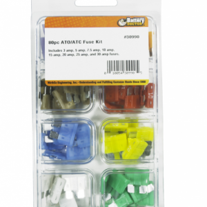 WirthCo Fuse Assortment, Ato/Atc Fuse, With Ten Each of 3 Amp/ 5 Amp/ 7.5 Amp/ 10 Amp/ 15 Amp/ 20 Amp/ 25 Amp/ 30 Amp, Total of 80 Pieces – 30990