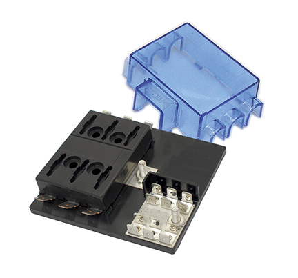 WirthCo Fuse Block, 32 Volt DC/ 25 Ampere Per Circuit, 6 Way Case, Uses Ato/ Atc Blade – 31060-7