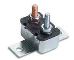 WirthCo Circuit Breaker, 30 Amp, Automatic Reset, Single, Stud Mounted with Right Angle Bracket – 31115-7
