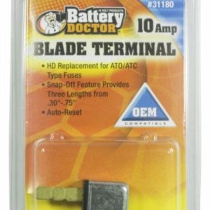 WirthCo Circuit Breaker, 10 Amp, Replacement for Ato/Atc Fuses, Automatic Reset, Single, Blade Style – 31180
