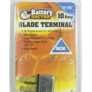 WirthCo Circuit Breaker, 10 Amp, Replacement for Ato/Atc Fuses, Automatic Reset, Single, Blade Style – 31180