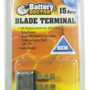 WirthCo Circuit Breaker, 15 Amp, Replacement for Ato/Atc Fuses, Automatic Reset, Single, Blade Style – 31181