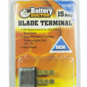 WirthCo Circuit Breaker, 15 Amp, Replacement for Ato/Atc Fuses, Automatic Reset, Single, Blade Style – 31181