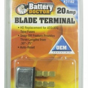 WirthCo Circuit Breaker, 20 Amp, Replacement for Ato/Atc Fuses, Automatic Reset, Single, Blade Style – 31182