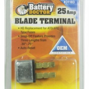 WirthCo Circuit Breaker, 25 Amp, Replacement for Ato/Atc Fuses, Automatic Reset, Single, Blade Style – 31183