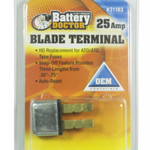 WirthCo Circuit Breaker, 25 Amp, Replacement for Ato/Atc Fuses, Automatic Reset, Single, Blade Style – 31183