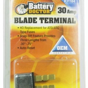 WirthCo Circuit Breaker, 30 Amp, Replacement for Ato/Atc Fuses, Automatic Reset, Single, Blade Style – 31184