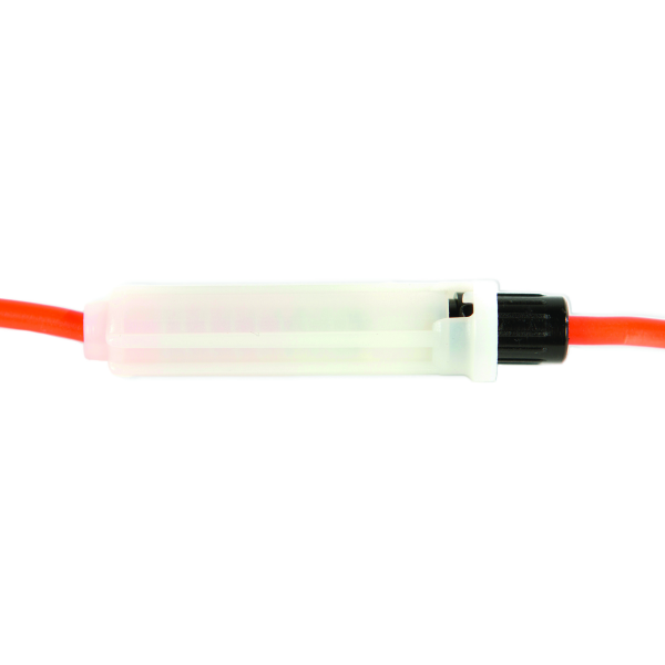 WirthCo Fuse Holder, Agc Blade Fuses, 8 Inch 12 Gauge Wire, 30 Amperage Max Rating, Without Fuse, Single – 31802