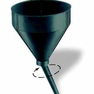 WirthCo Funnel, Round, 7-1/2 Inch Top Inside Diameter X 12 Inch Overall Height, 5/8 Inch Spout Outside Diameter X 4-7/16 Inch Spout Length – 32300