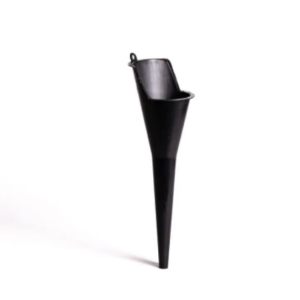 WirthCo Funnel, Cone, 3-1/2 Inch Basin X 11 Inch Length, 5/16 Inch Id Spout, 6 Ounce Capacity, Black – 32865
