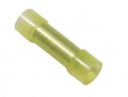 WirthCo Wire Terminal End, Battery Doctor ®, Nylon Butt Connector, 12-10 Gauge Wire, Case of 100, Yellow – 80211