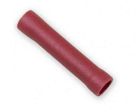 WirthCo Wire Terminal End, Battery Doctor ®, Vinyl Butt Connector, 22-18 Gauge Wire, Case of 100, Red – 80213
